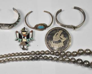 Sterling Necklaces and Earrings Lot