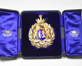 Crest of Lewisham Coat of Arms - Goldsmiths & Silversmiths