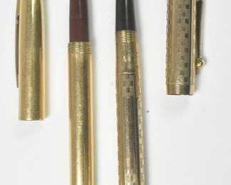 Lot of 2 Gold Filled Fountain Pens