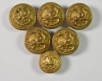 Civil War Era Eagle Buttons, brass,