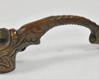 Antique Japanese Bronze Yatate Dragon