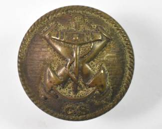 Civil War Era Confederate Navy Button, "CS"