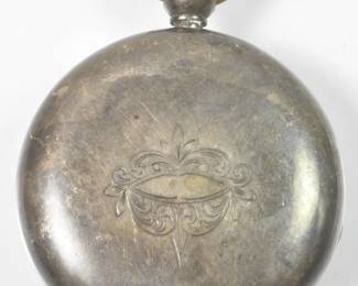 Waltham KW PL Bartlett Pocket Watch, Coin Silver