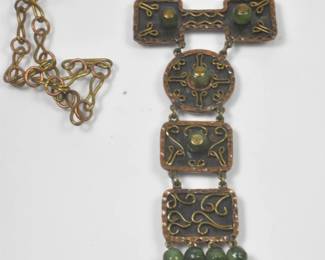 Casa Maya Mexico Vintage Mixed Metal Necklace