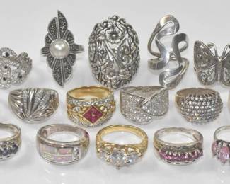 22 Sterling Silver Rings