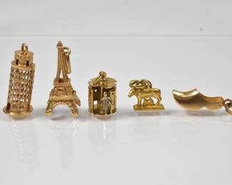 18K Travel Charms