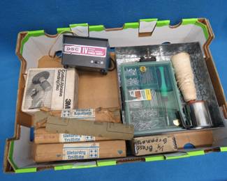 Lot 280. 12V Power Supply, 400 Grit Sandpaper, 1/4" Brass Grommets, and More
