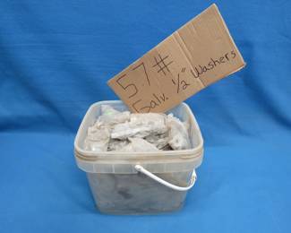 Lot 129. 57 Lbs. of Galvanized 1/2" Washers