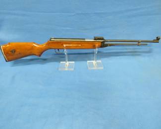 Lot 176. Spring-operated .177 pellet gun.&nbsp; Monte Carlo stock and hooded front sight.