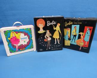 Lot 41. Vintage 60's Barbies, Clothing, Accessories, and Cases