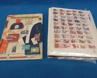 Lot 24. Foreign and US stamps and albums including a full sheet of 22-cent stamps
