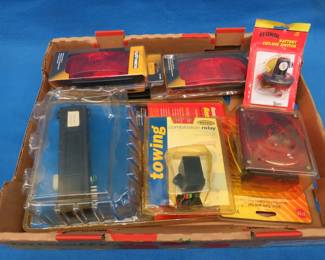 Lot 186. Battery cut-off switch, tail lights, and more