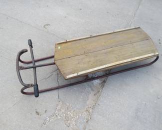 Lot 272. Iron runner sled.&nbsp; 48"