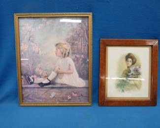 Lot 27. Two framed prints.&nbsp; &nbsp;21" x 17" and 16" x 14"
