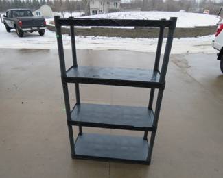Lot 371. Plastic Four-Shelf Storage