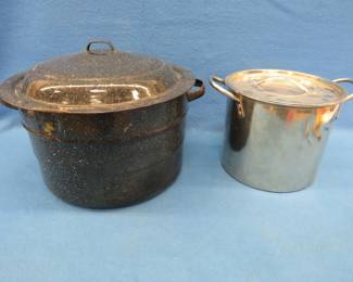 Lot 66. Water-bath canner and a stock pot