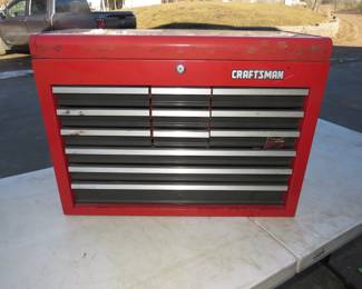 Lot 433. 12-drawer Craftsman tool chest with contents