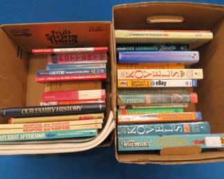 Lot 139. Two boxes of books