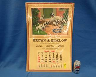 Lot 90. May 1940 Brown & Bigelow calendar.&nbsp; 28" x 19"