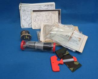 Lot 274. Sagen Field Saw, Fox Call, Lake Maps, and More