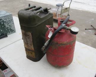 Lot 306. Jerry Can and Air Tank