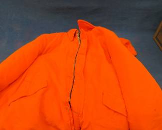 Lot 380. Blaze orange XXL hunting coat