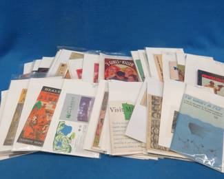 Lot 75. 37 individually packaged and priced items from an antique dealer including: