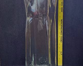 20" tall Blenko "Paper bag" vase
