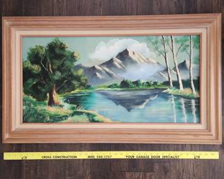 Large, 36" original oil landscape painting