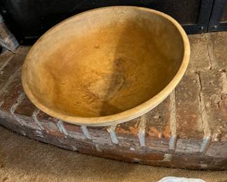 Large wooden bowl