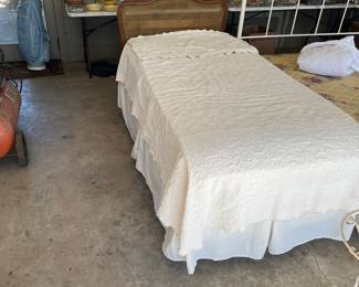 Nice twin bed with newer mattress and foundation. Very clean 