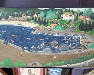 Painting by ARTURO ROJO, Chilean artist from Zapallar