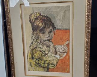 Signed print by Girod de L'ain