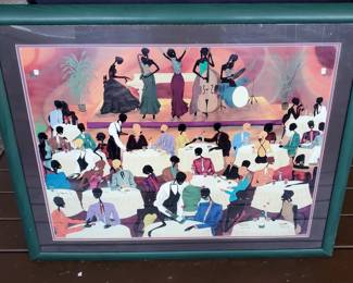 Framed "No Man's Band Pops at Mintons"