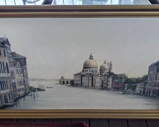 Canal grande di Venezia visto dall'alto