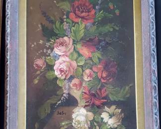 Oil "Ant. Flowers" by "Ant. Flowers" by Salvi