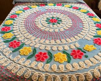Chenille bedspread (as is )