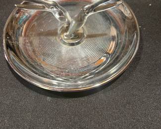 Silver metal  ashtray 