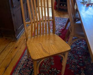 Hand Made Oak Chairs Set of Six 