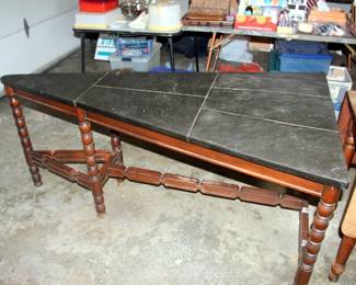 Triangular Shaped Slate Top Table