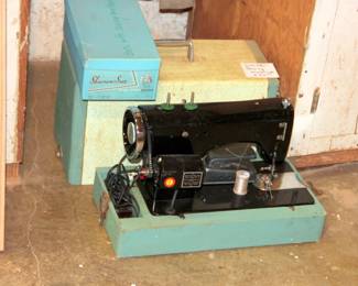 Vintage White Sewing Machine