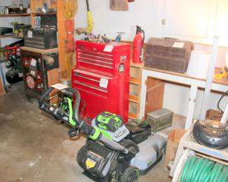 EGo Mower & Blower with Batteries and Charging Stations