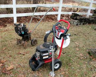 Power Washer, Tiller