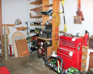 Air Compressor, Power Tools, Tool Cabinets