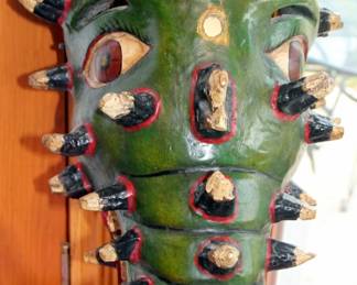 Vintage Mexican Festival Mask