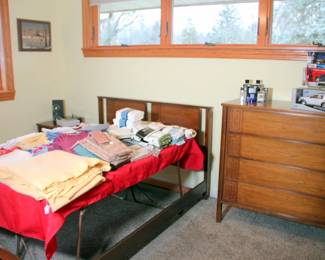 Dixie MCM Bedroom Set (Full Size Bed, Dresser with Mirror, Chest of Drawers, Night Stand)