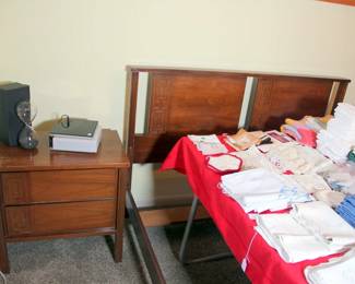 Dixie MCM Bedroom Set (Full Size Bed, Dresser with Mirror, Chest of Drawers, Night Stand)