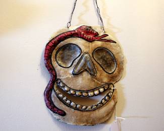 Vintage Mexican Skull Mask