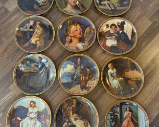 Norman Rockwell plate collection