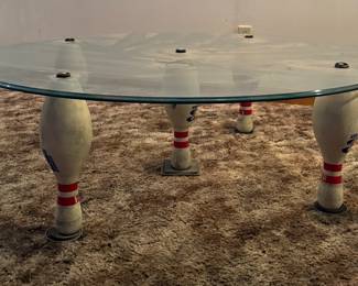 Custom bowling pin table